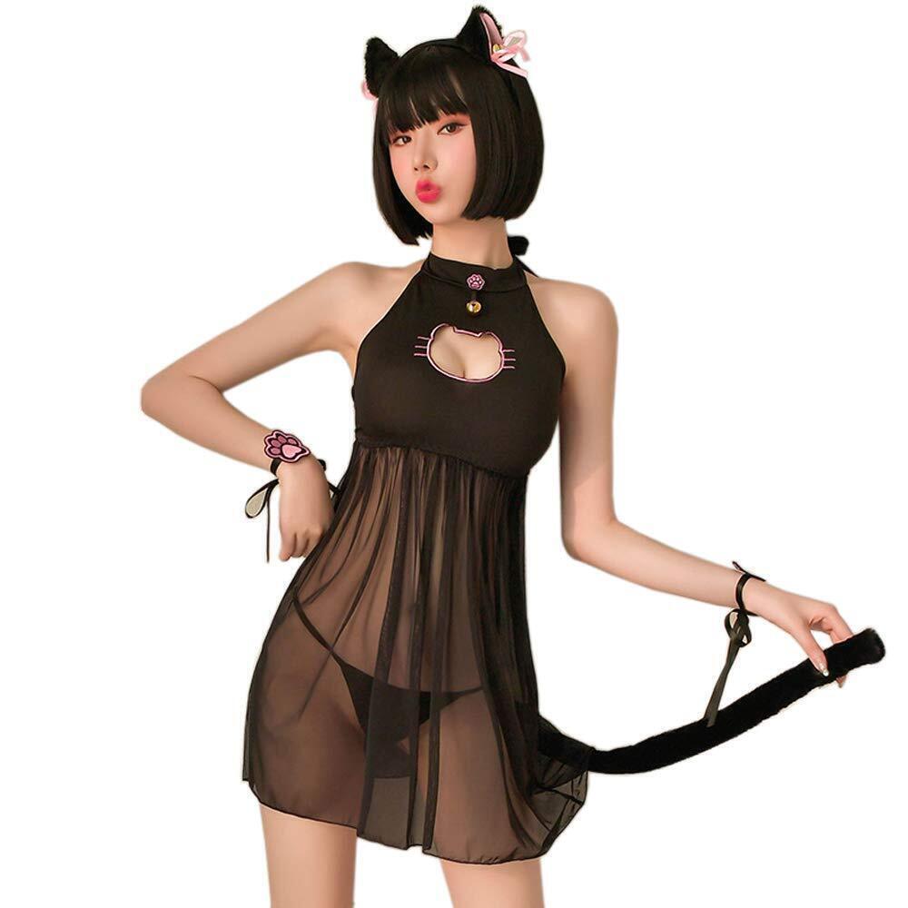 9539 Japanese Anime Cosplay Cat Sexy lolita Lingerie Underwear Sleepwear